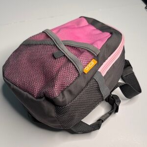 Brica Kids Pink and Gray Backpack with Harness